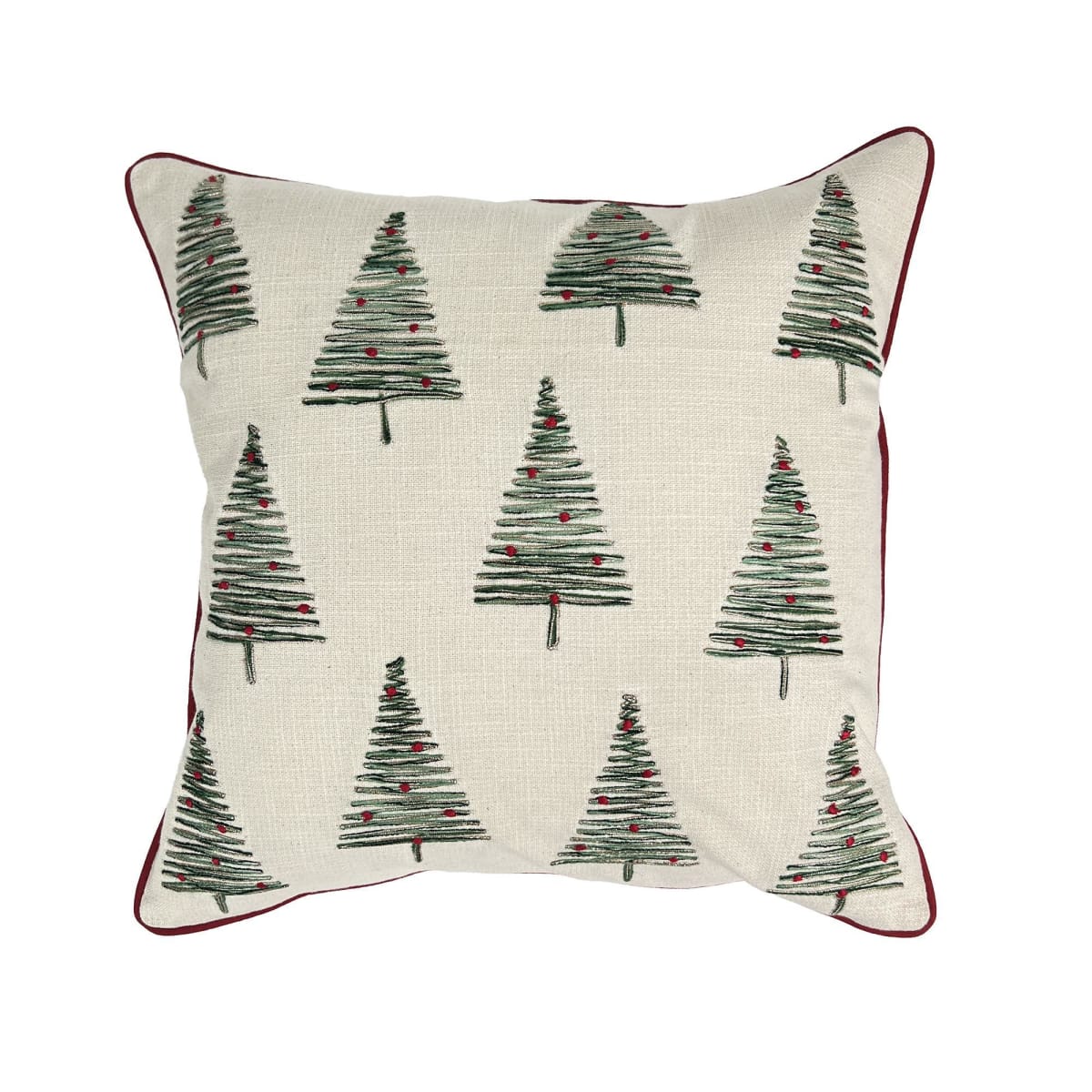 COJÍN NAVIDEÑO PINOS BORDADOS2