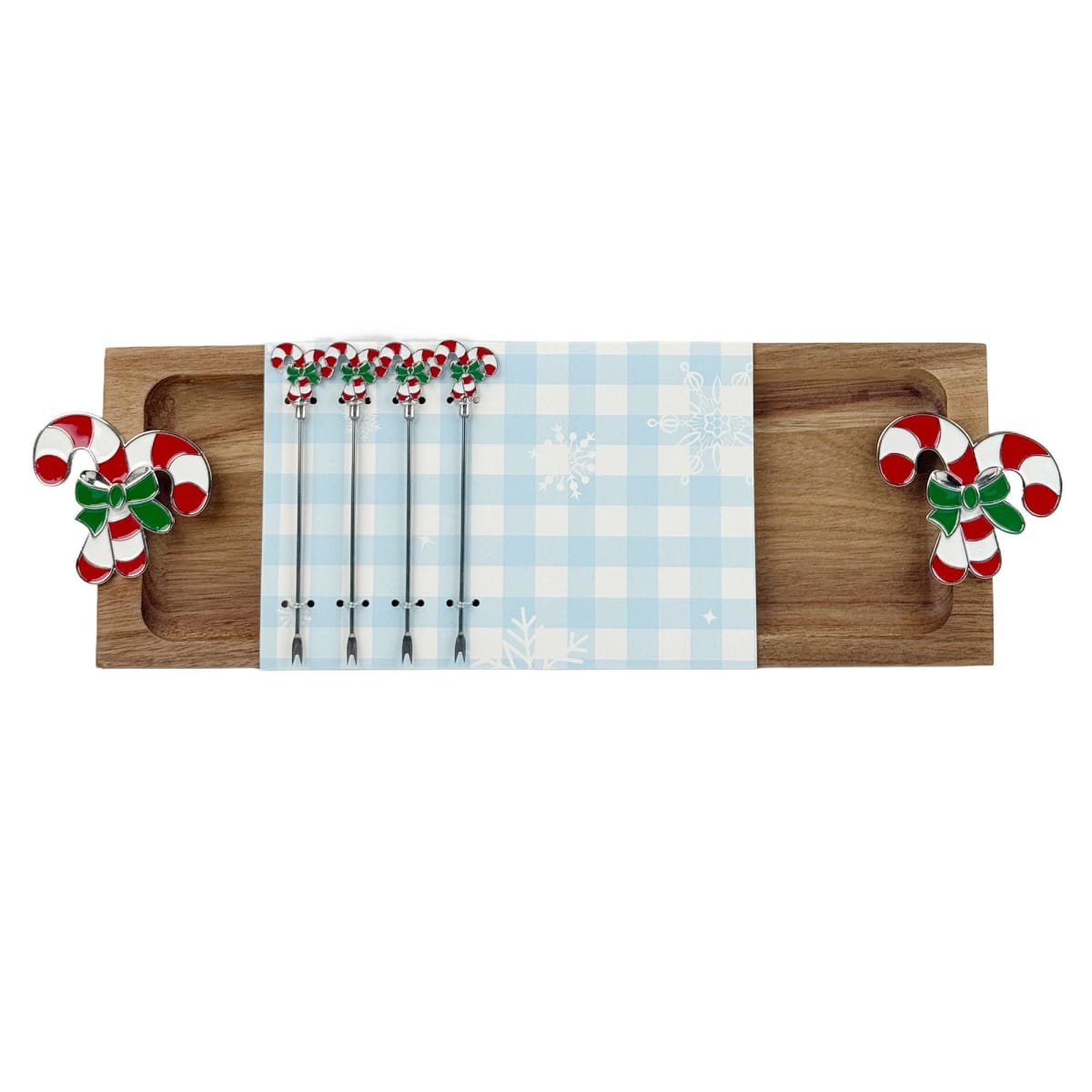 TABLA PARA QUESOS BASTÓN NAVIDEÑO CON PINCHOS2