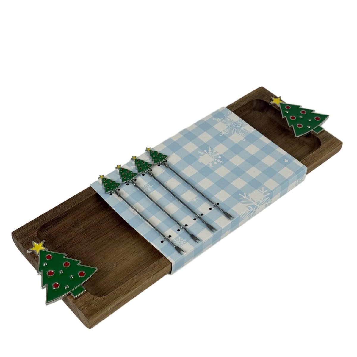 TABLA PARA QUESOS PINO NAVIDEÑO CON PINCHOS2