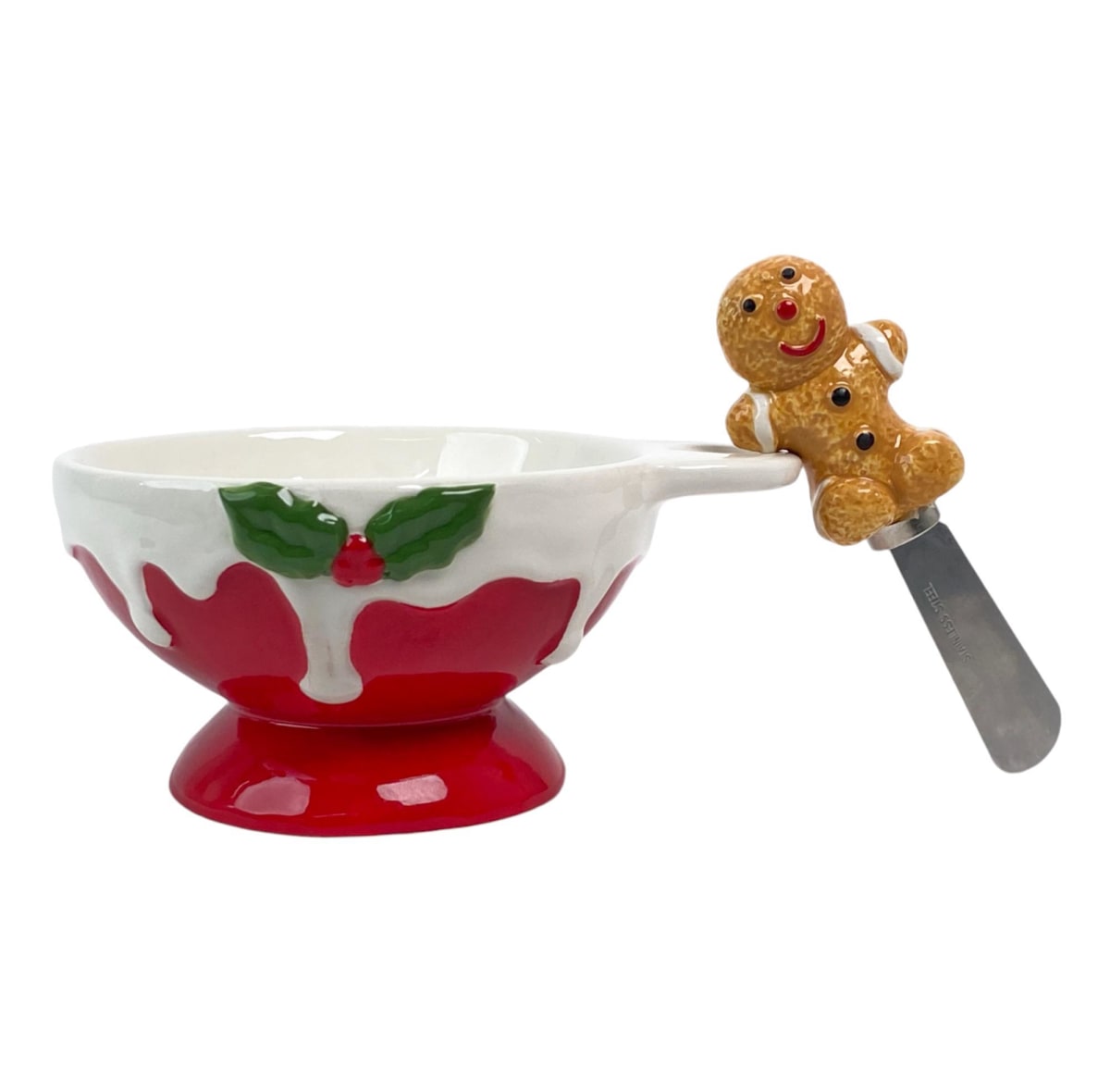 SET BOWL DULCERO NAVIDEÑO CON ESPÁTULA HOMBRE DE JENGIBRE1