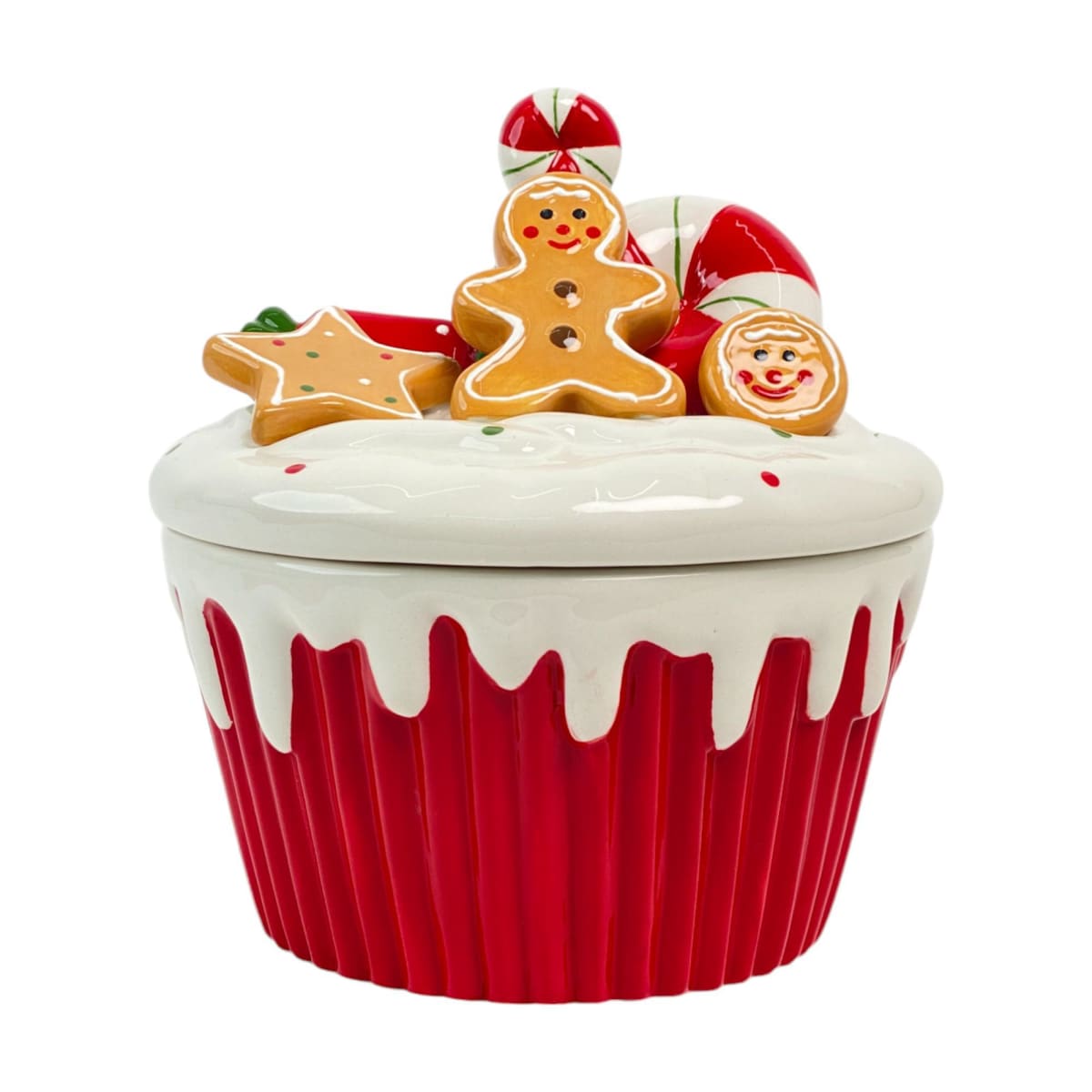 GALLETERO NAVIDEÑO DE CERÁMICA CUPCAKE JENGIBRE2