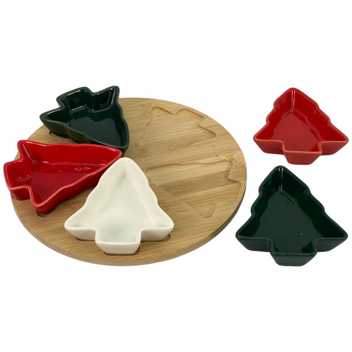 SET BOWLS DIPS ÁRBOL NAVIDEÑO CERÁMICA Y BAMBÚ1