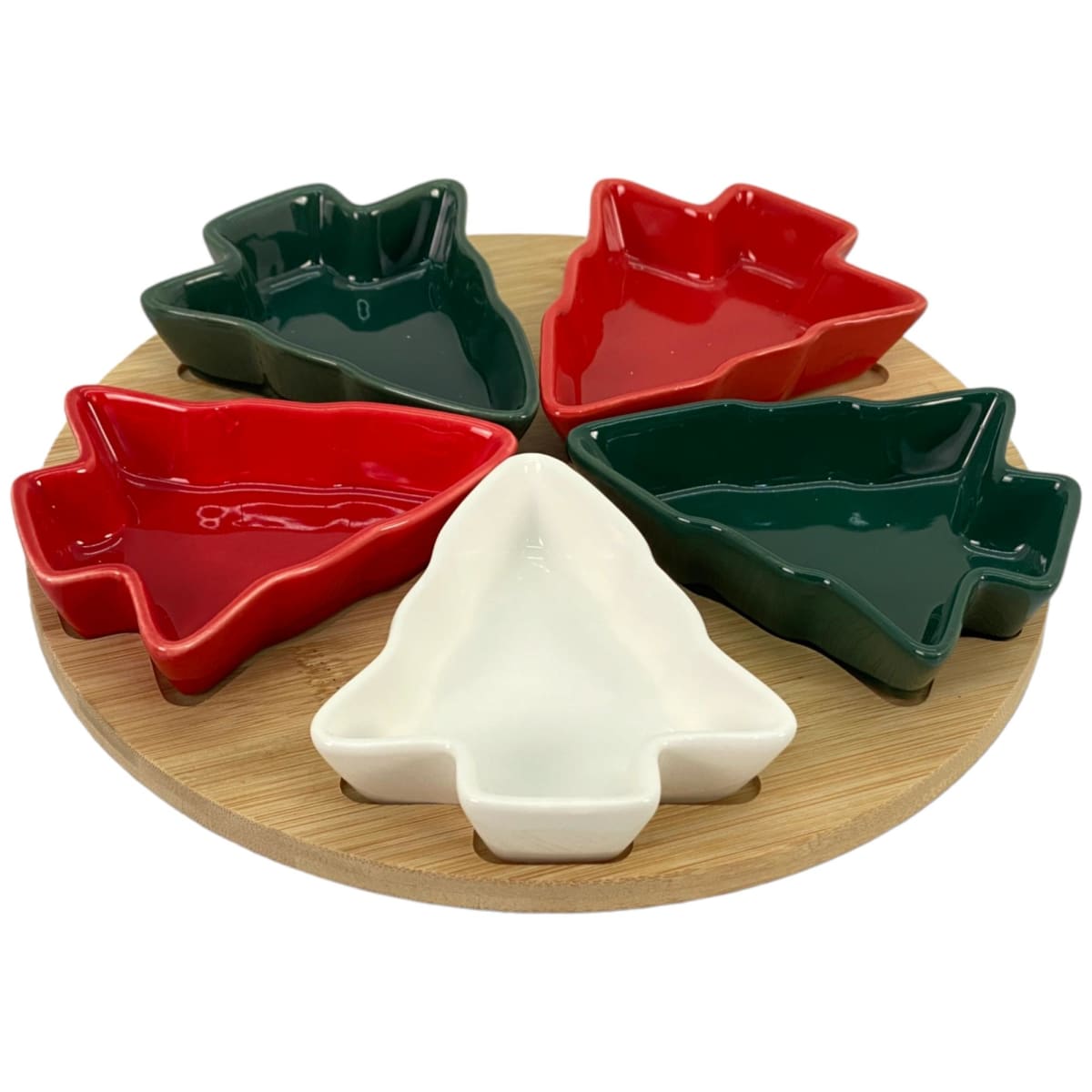 SET BOWLS DIPS ÁRBOL NAVIDEÑO CERÁMICA Y BAMBÚ2