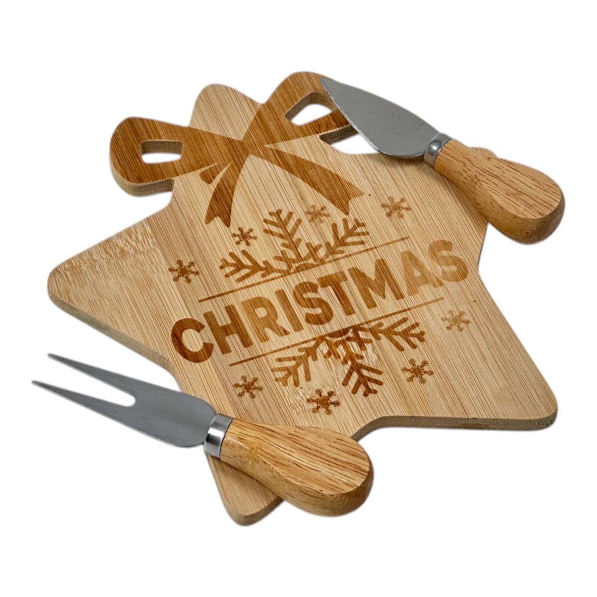 TABLA DE QUESOS Y PIQUEOS ESTRELLA NAVIDAD 3PCS9