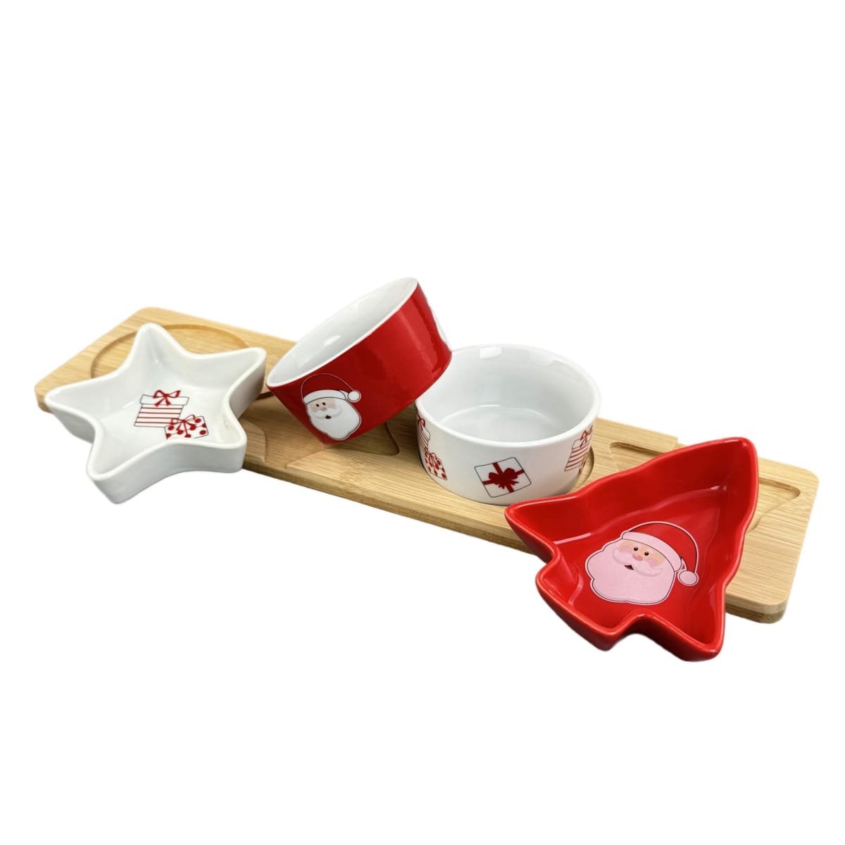 SET DE BOWLS PARA DIPS PAPA NOEL - NAVIDAD3