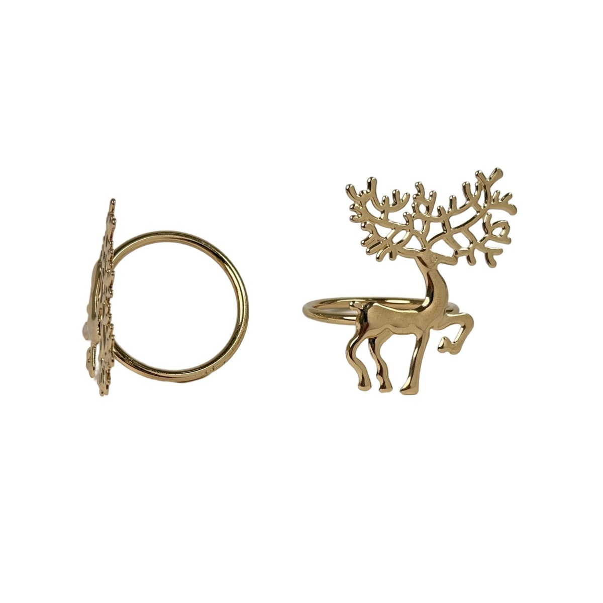 SET X2 ANILLOS DE SERVILLETA RENO GOLD2