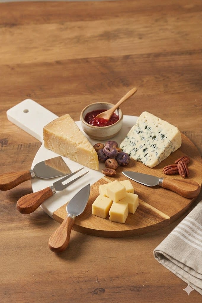 TABLA DE QUESOS REDONDA