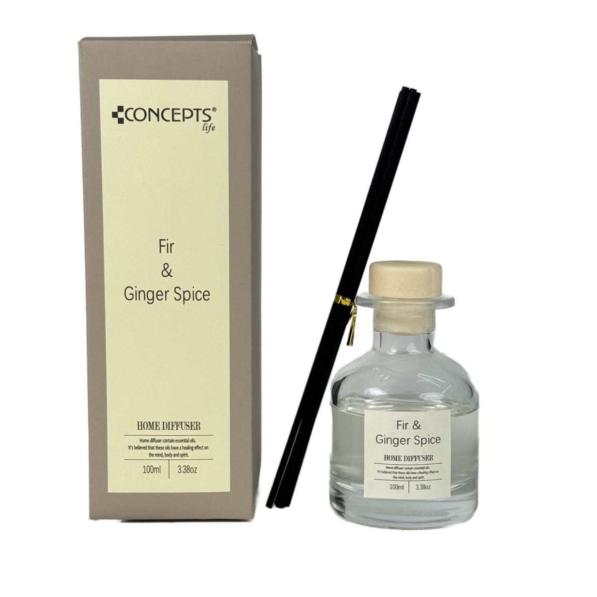 DIFUSOR DE VARILLAS FIR Y GINGER SPICE  100ml1