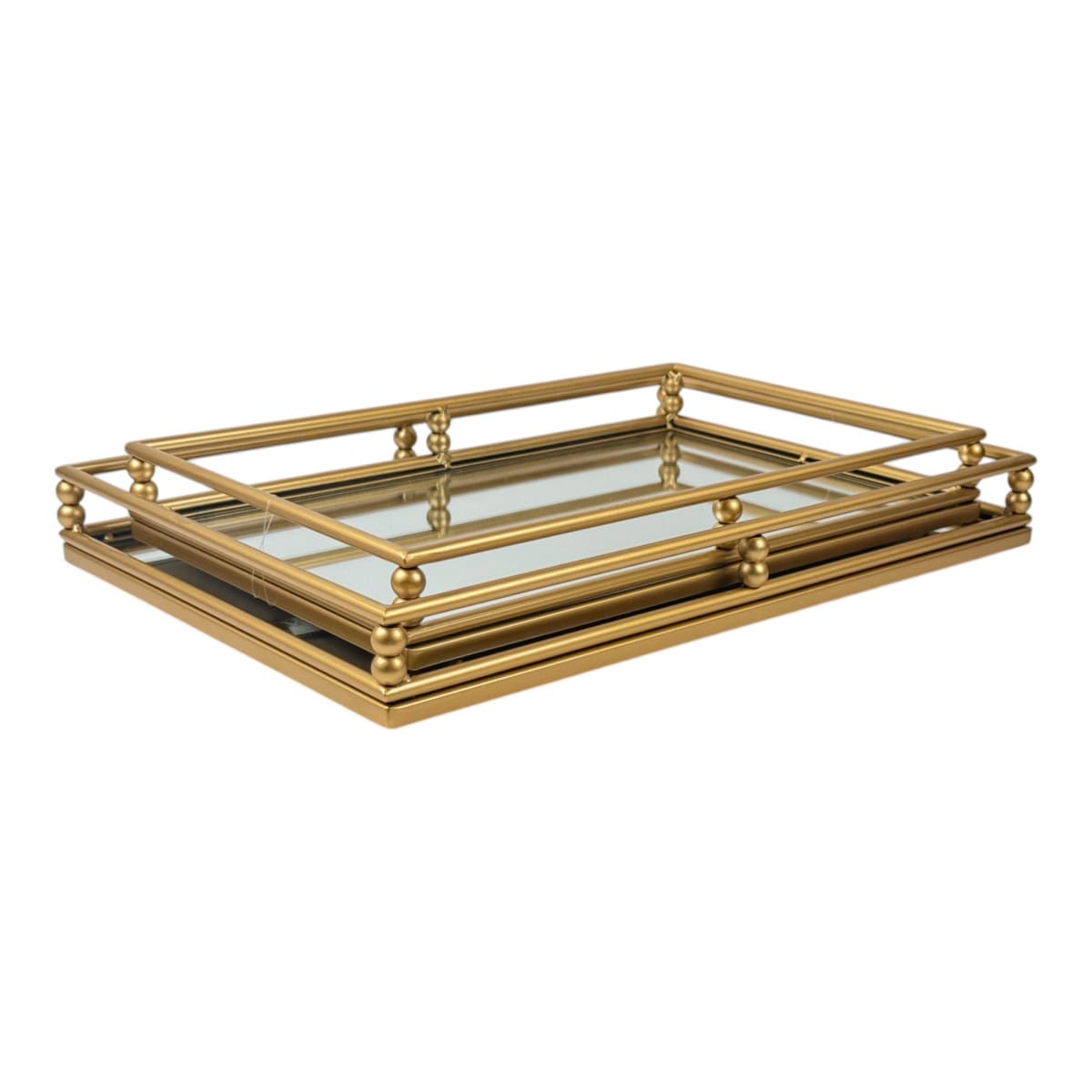 JUEGO DE BANDEJAS DECORATIVAS METÁLICAS GOLDEN5