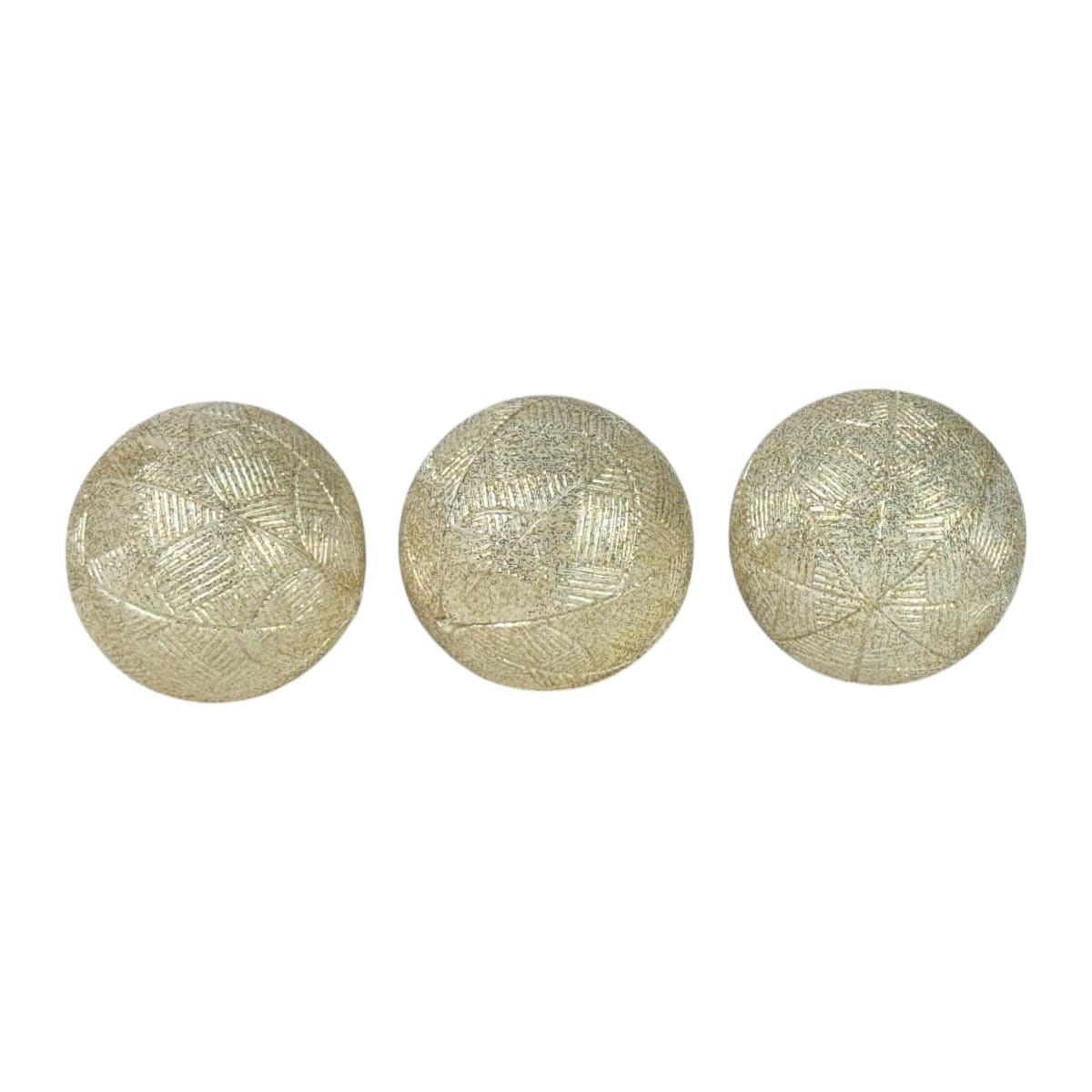 JUEGO DE ESFERAS DECORATIVAS STARDUST 3PCS3