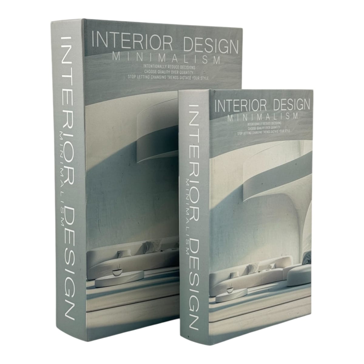 JUEGO DE LIBROS MDF 2PZ DECORATIVOS INTERIOR DESIGN MINIMALISM