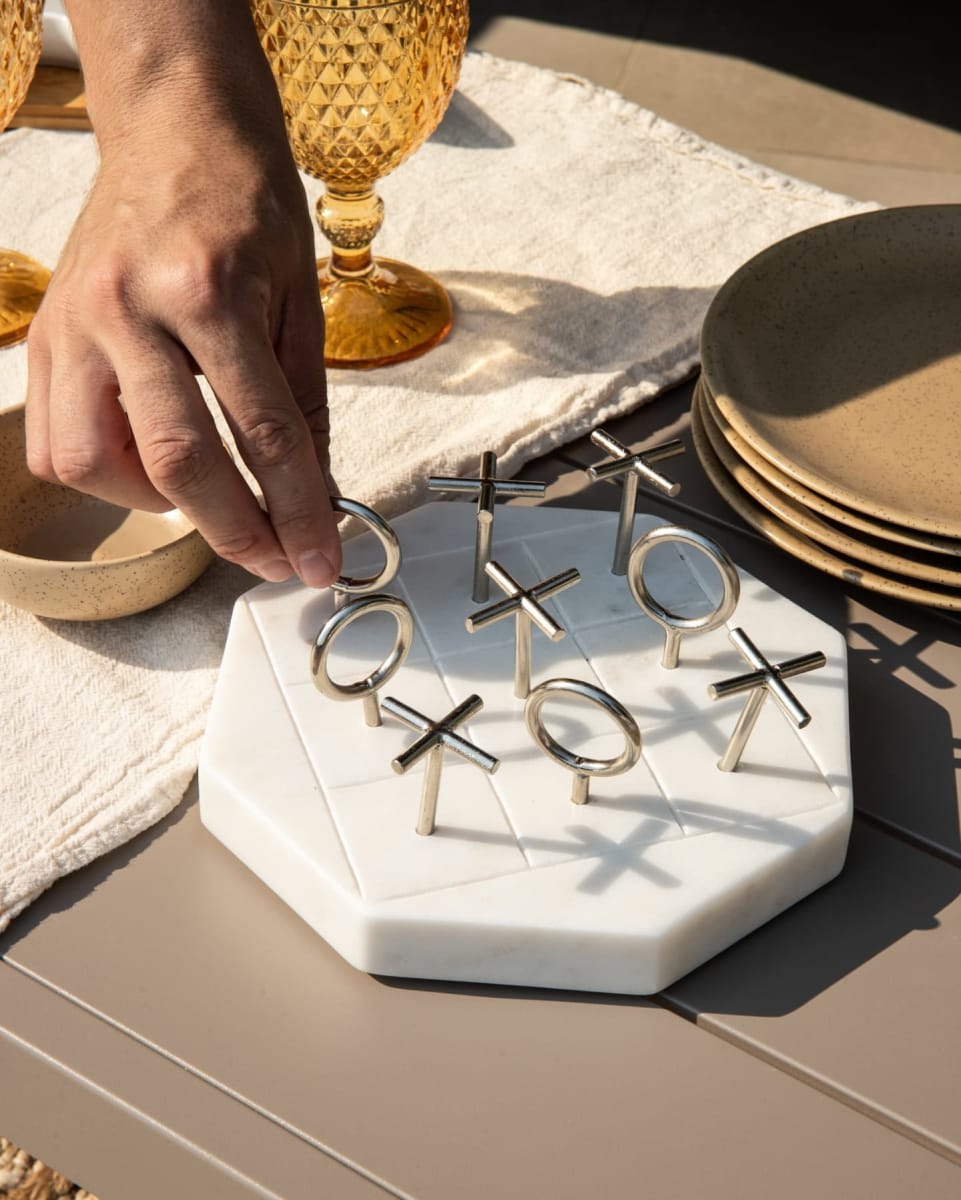 JUEGO DE MESA MICHI MÁRMOL