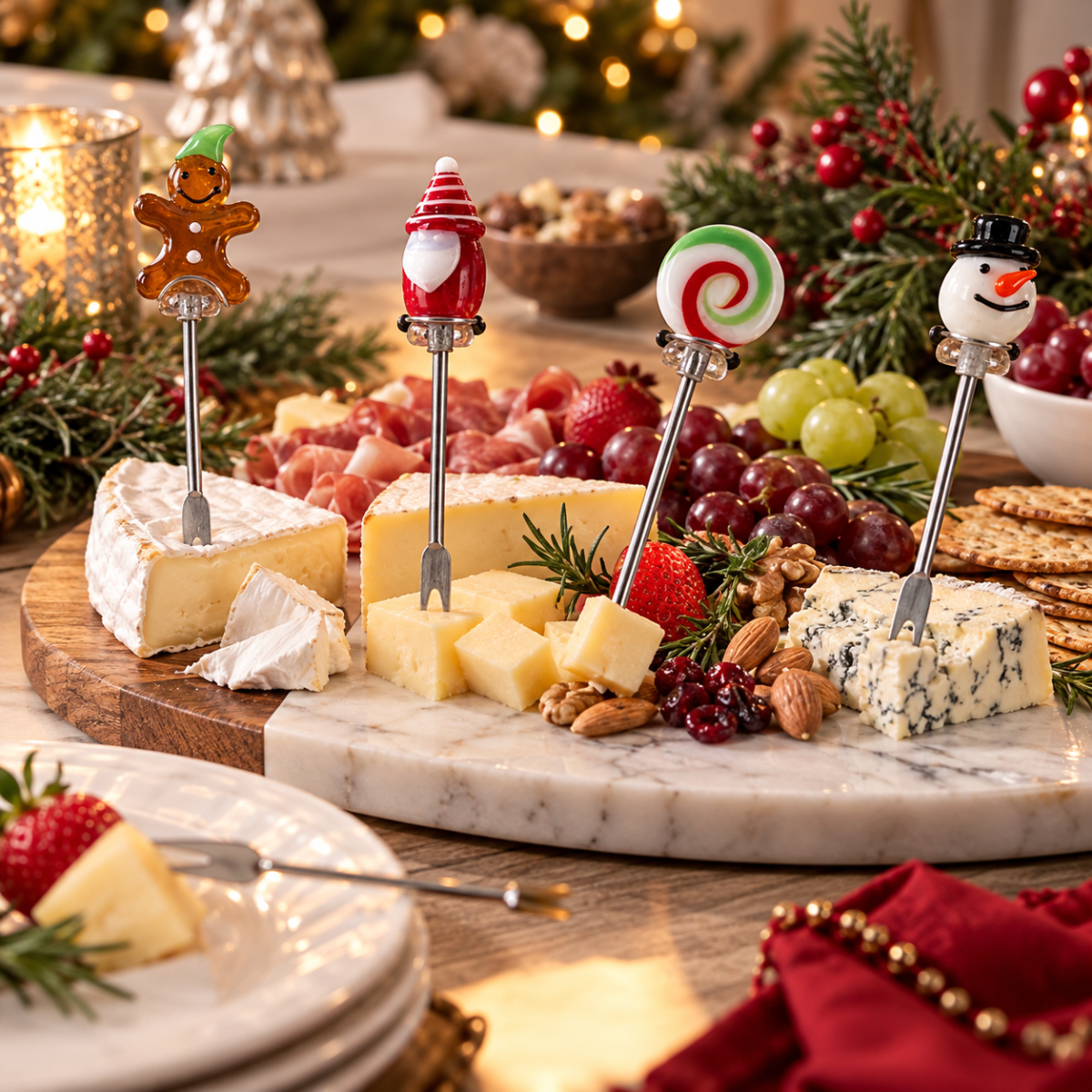 SET DE UTENSILIOS PARA QUESO NAVIDEÑO (4 PZS)3