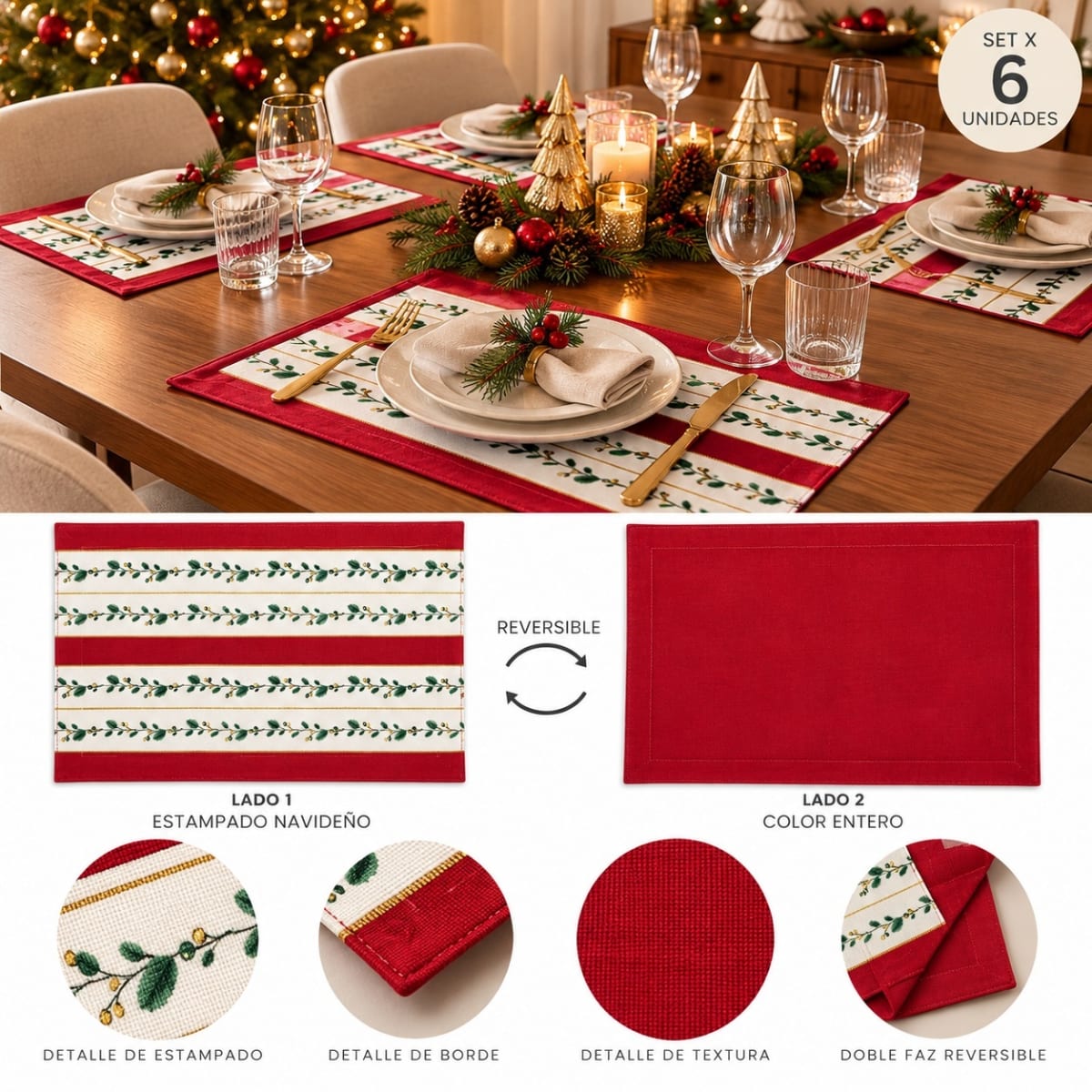 SET X6 INDIVIDUALES ACEBO REVERSIBLE2