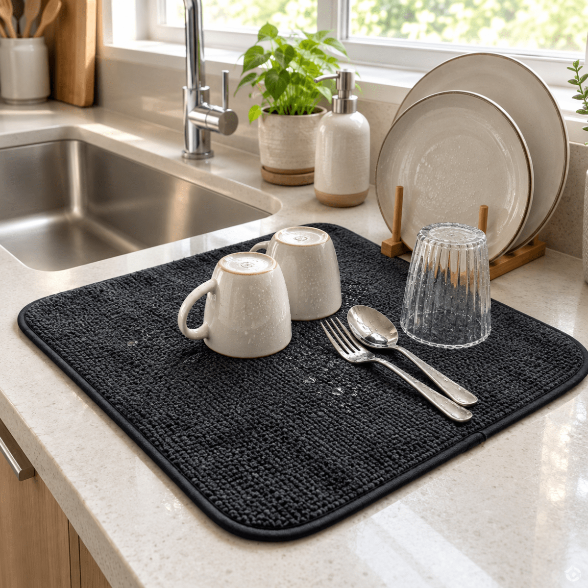 MAT ESCURRIDOR DE PLATOS BLACK