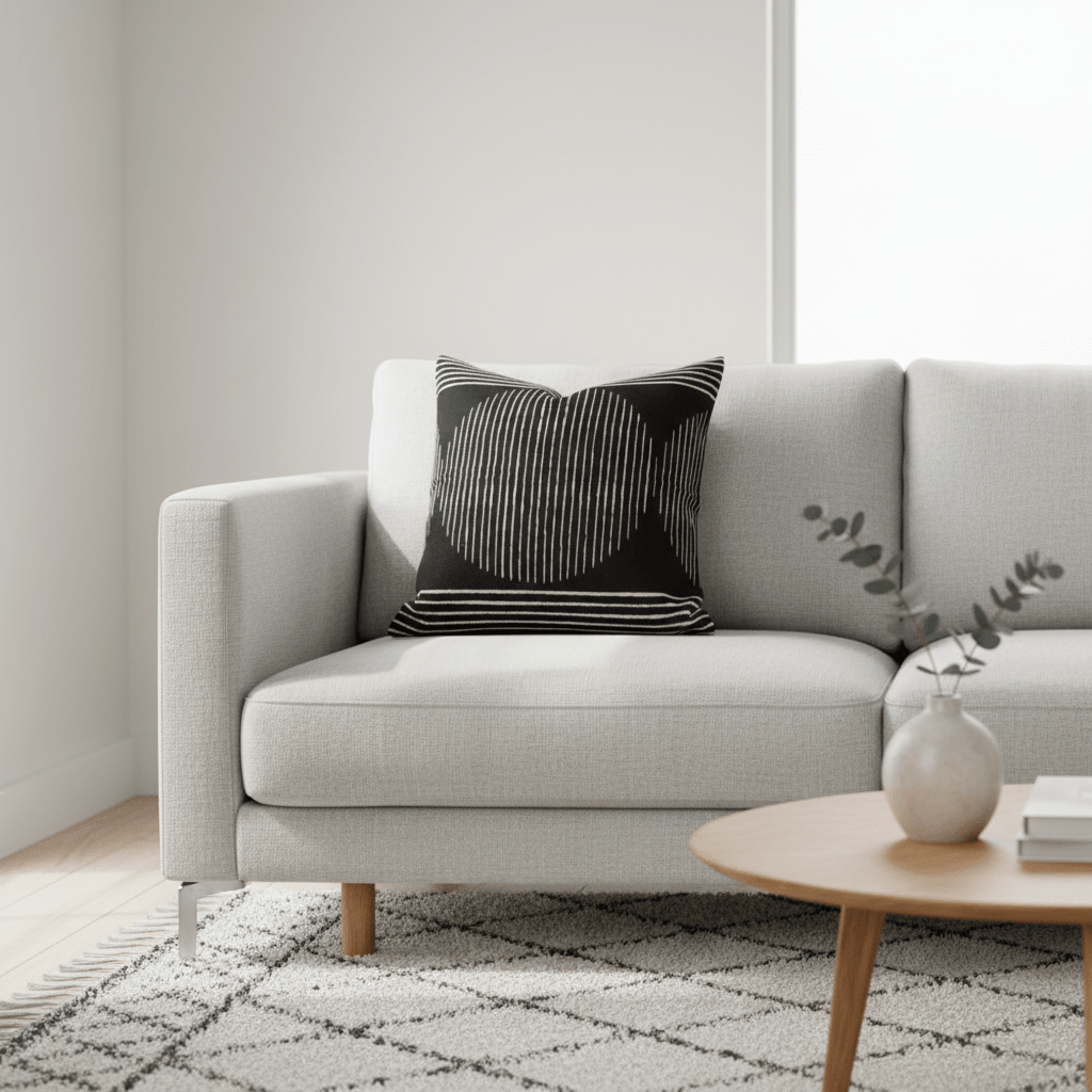 FUNDA DE COJÍN BLACK BOHO1