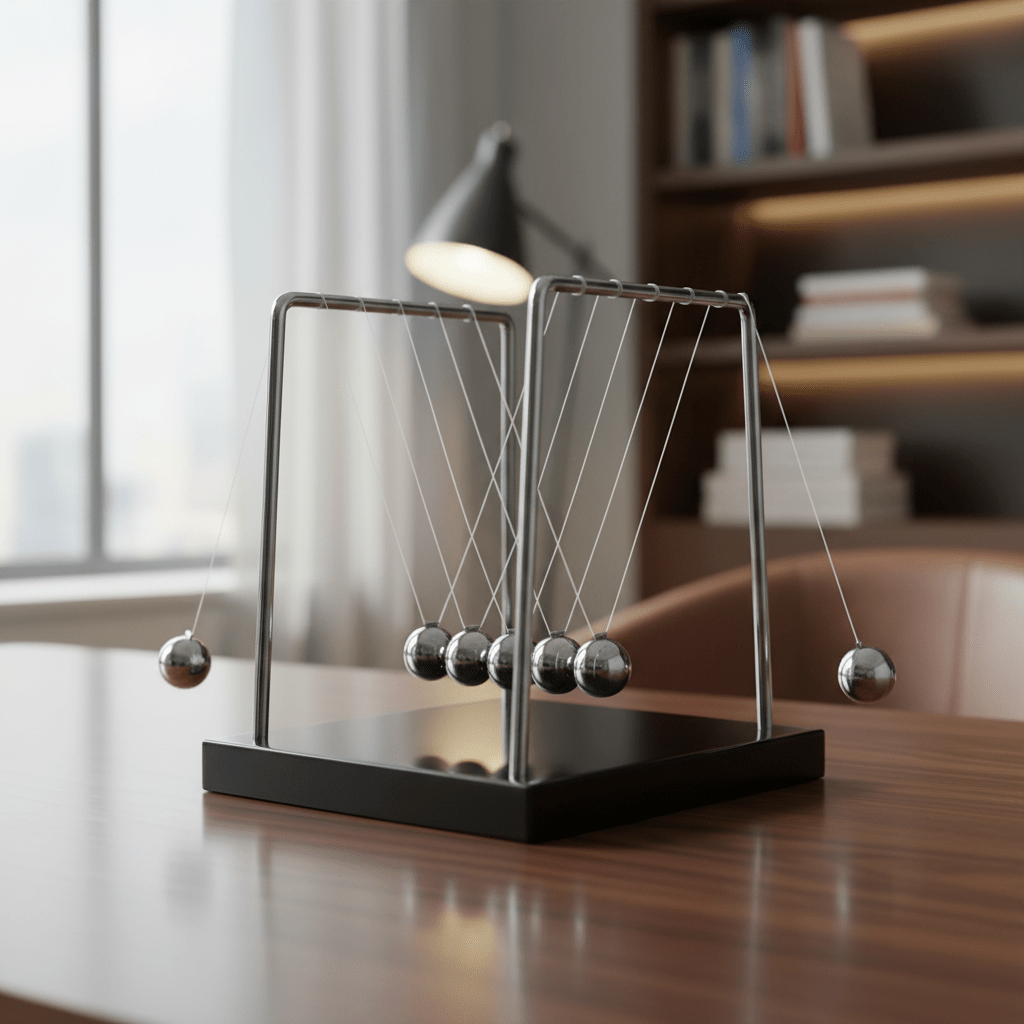 ADORNO PÉNDULO DE NEWTON OFICINA
