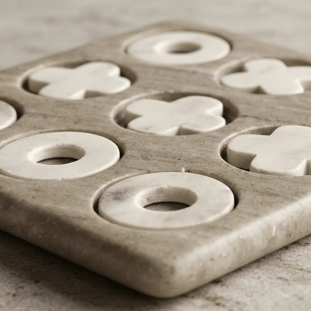 JUEGO TIC TAC TOE MICHI MÁRMOL XOXO3