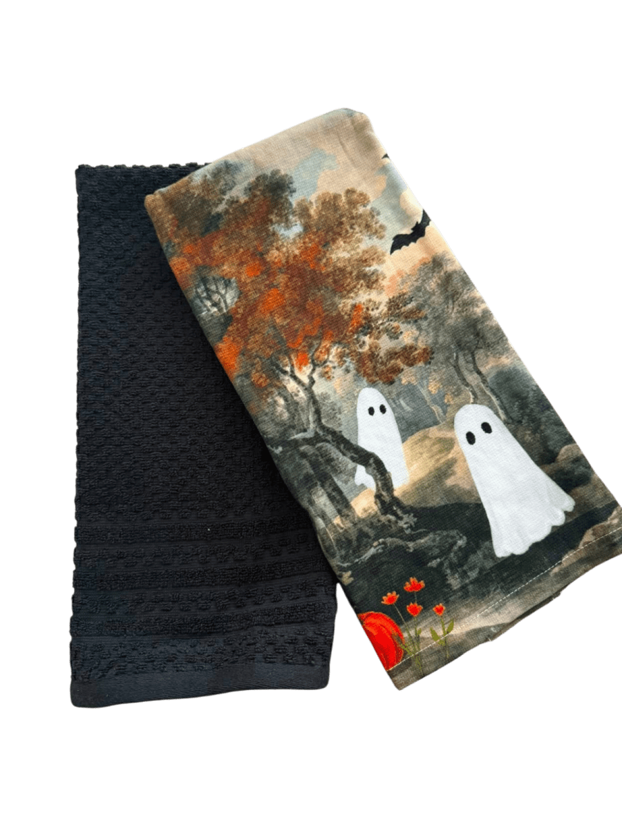 SET X2 SECADORES DE COCINA HALLOWEEN BOO2