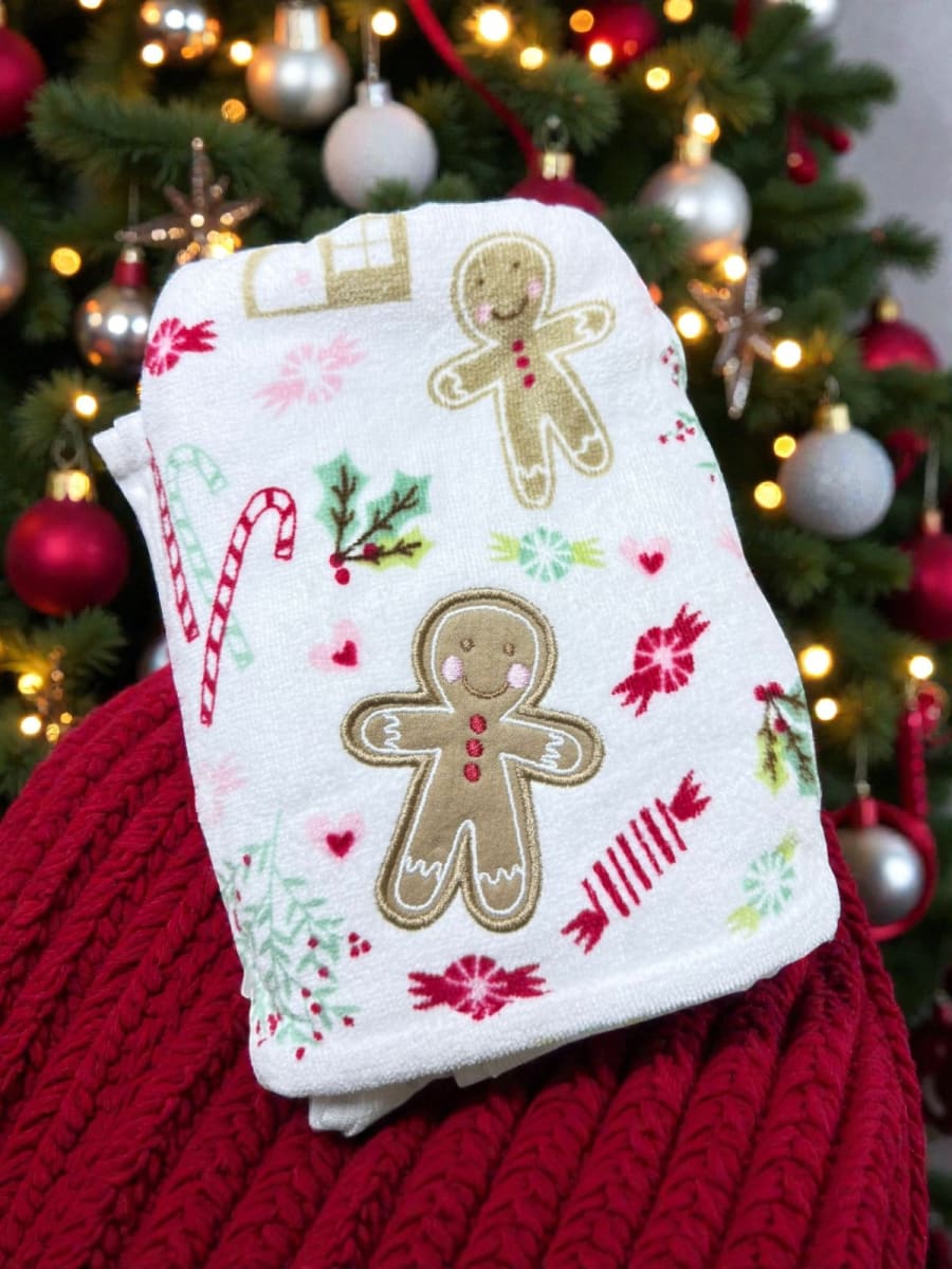 PACK DE 2 TOALLAS NAVIDEÑAS GINGERBREAD & JOY1
