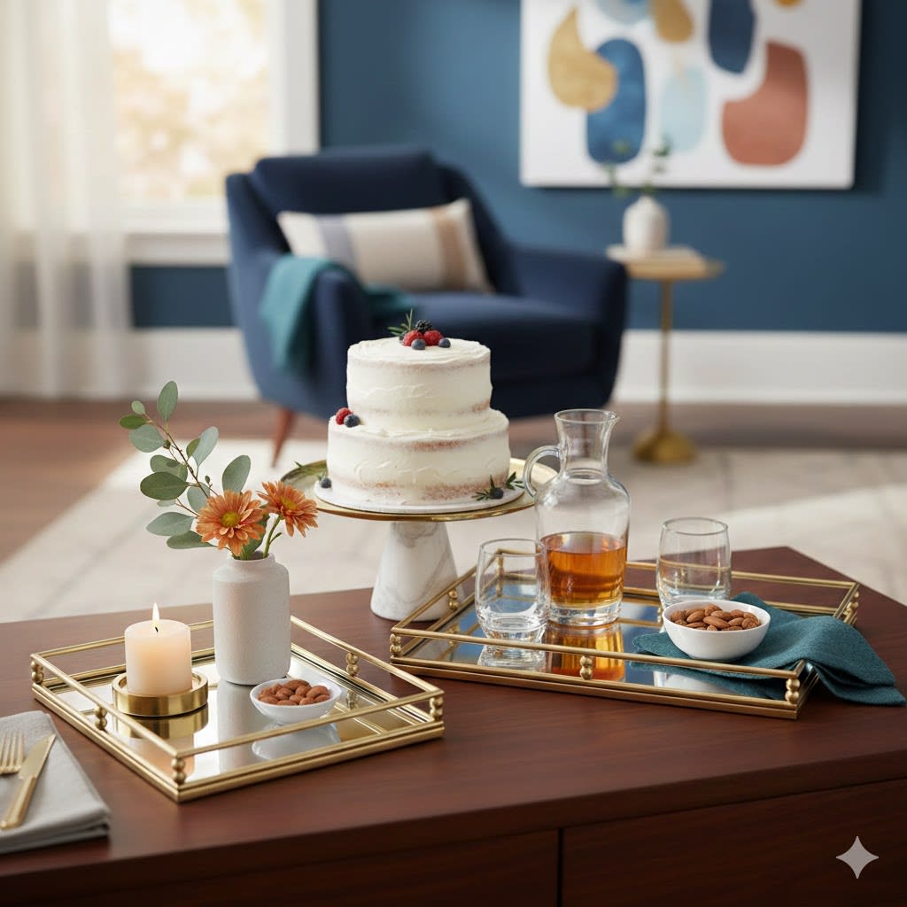 BANDEJA DECORATIVA PORTA TORTA MÁRMOL GALA3