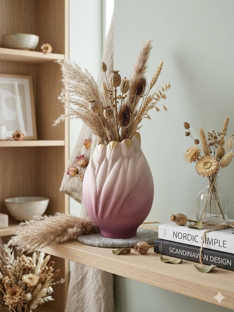 JARRÓN FLORERO TULIPAN ROSADO2