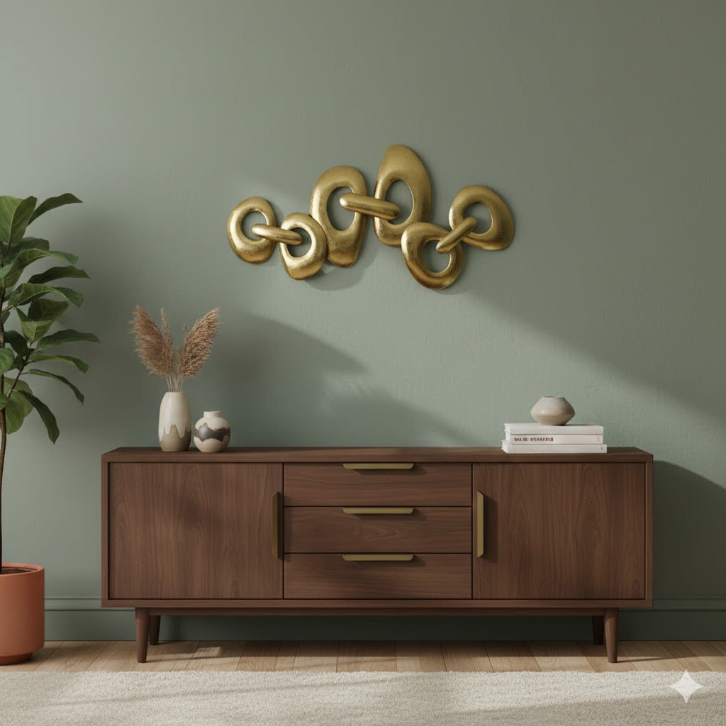 ESCULTURA PLACA DE PARED ANILLOS6