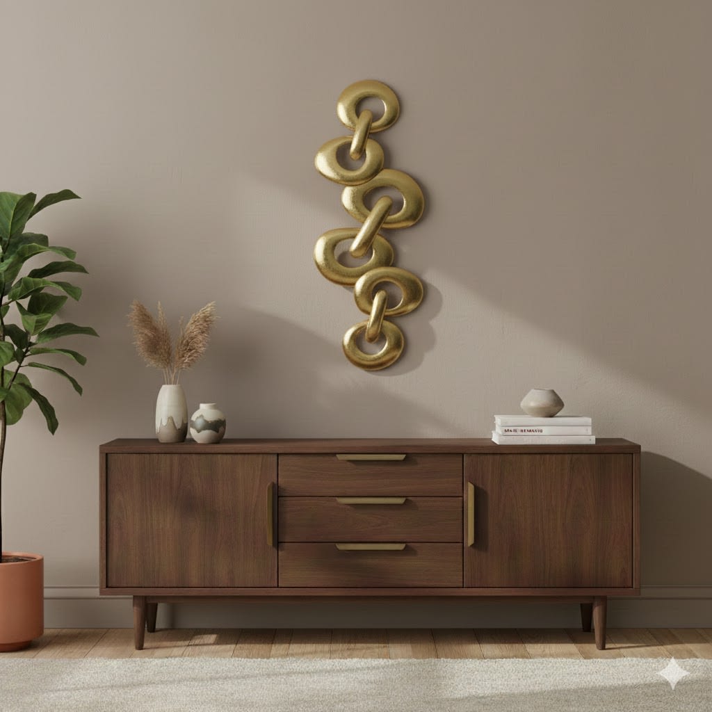 ESCULTURA PLACA DE PARED ANILLOS2