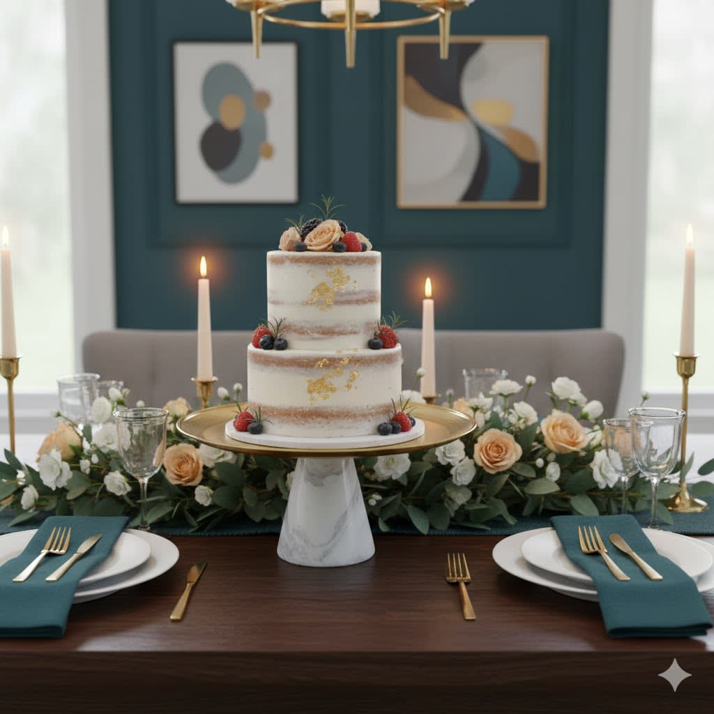 BANDEJA DECORATIVA PORTA TORTA MÁRMOL GALA3