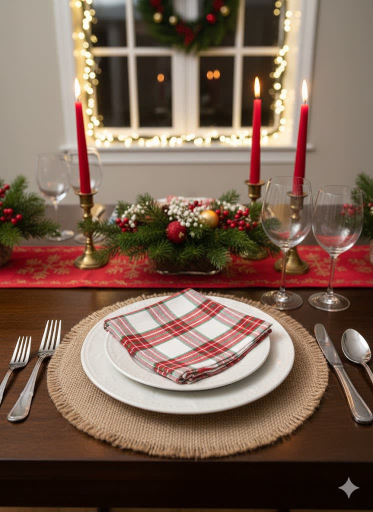 SERVILLETA DE TELA QUADRI NAVIDAD