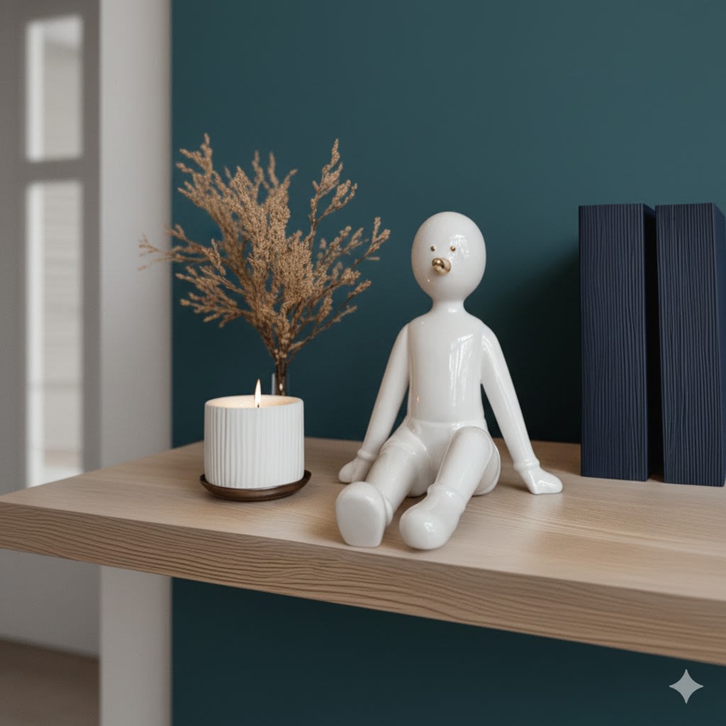 ADORNO HOMBRE DUCK NIEVE DECOR