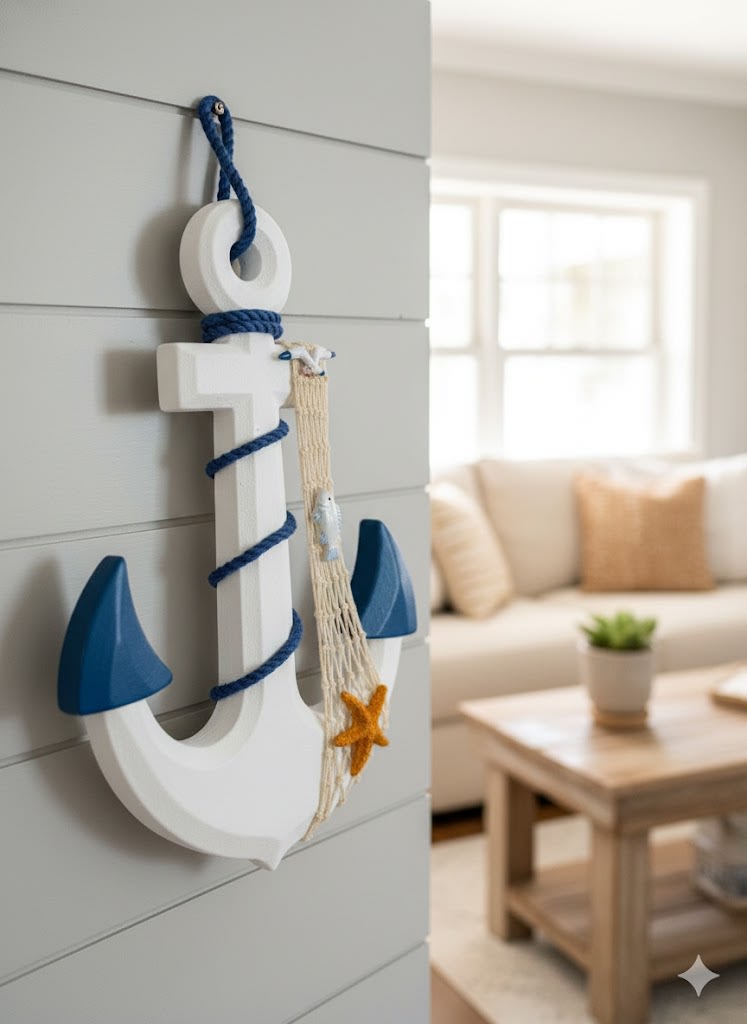 ADORNO DE PARED COLGANTE ANCLA MARINA2