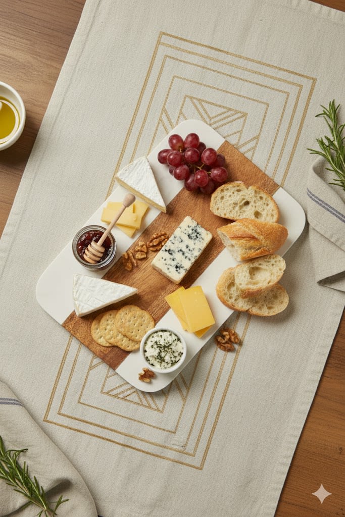 TABLA DE MÁRMOL RECTANGULAR BICOLOR1