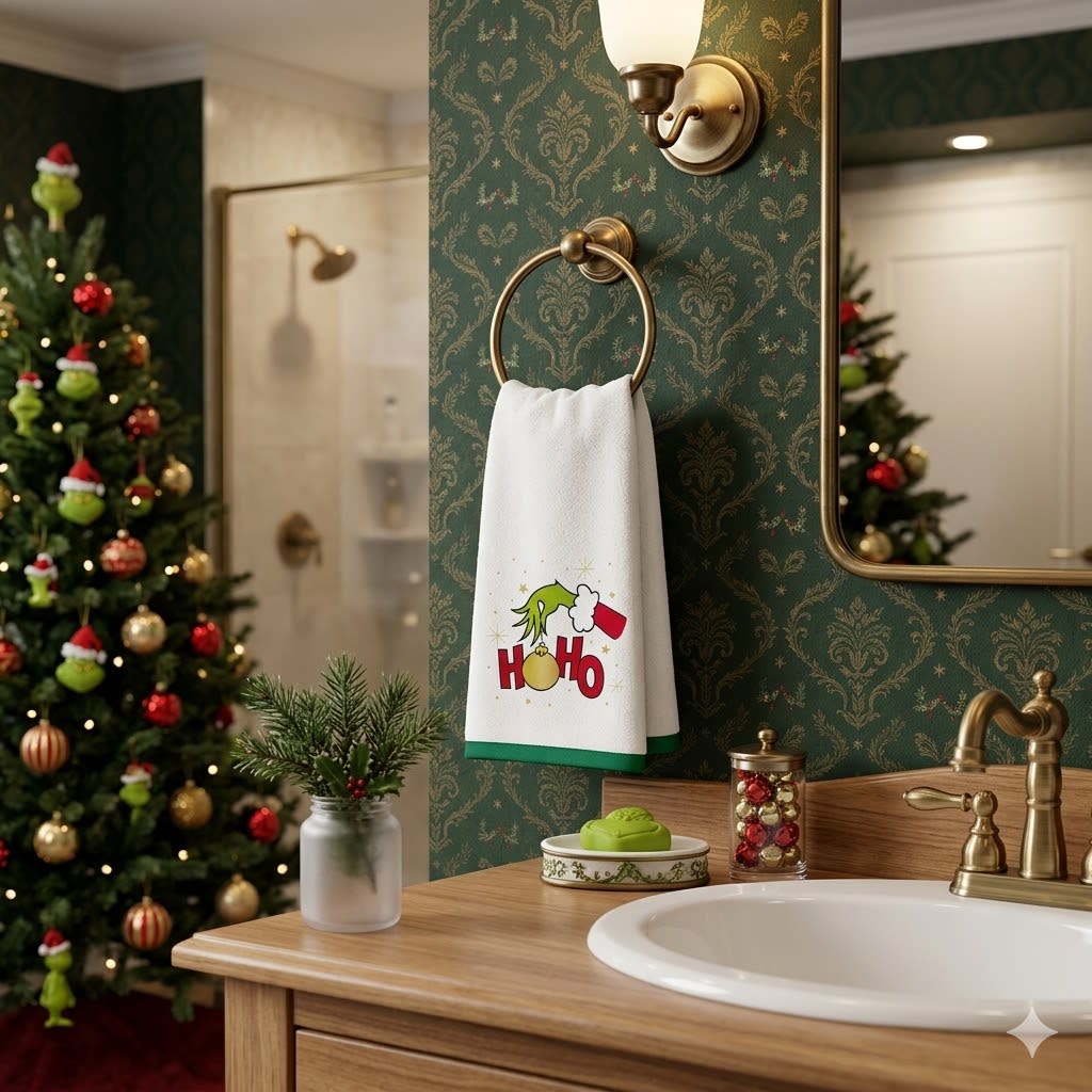TOALLA DE MANO HOHO GRINCH