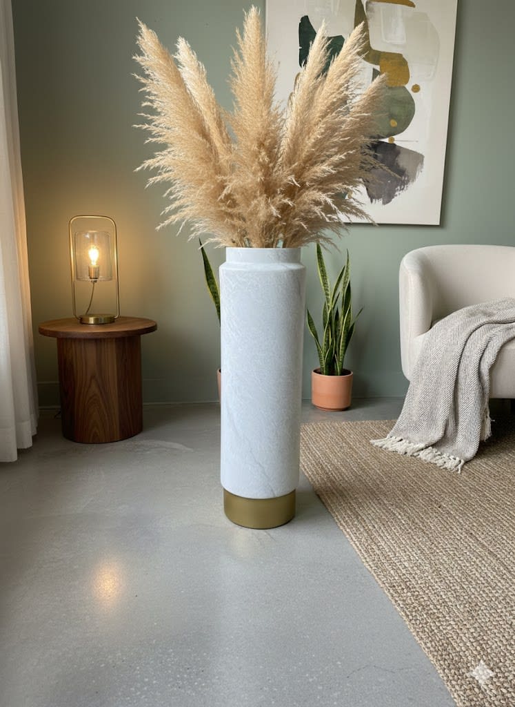 JARRÓN DE PISO ESTUCADO1