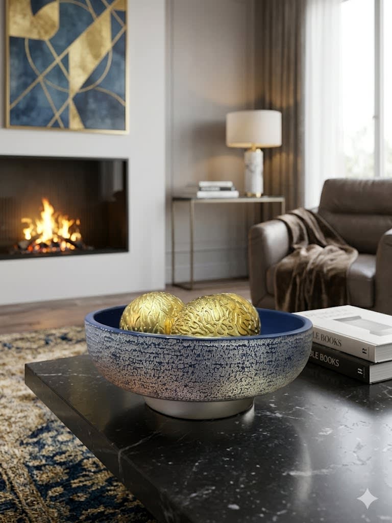 CENTRO DE MESA VÓRTICE COBALTO2