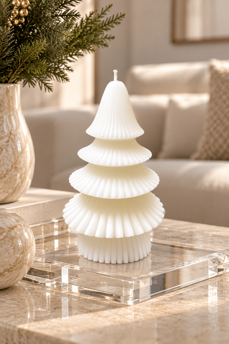 VELA DECORATIVA PINO WHITE1
