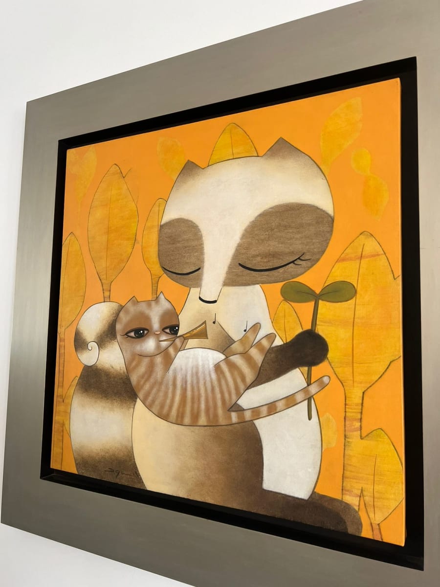 CUADRO MAPACHE Y GATO2