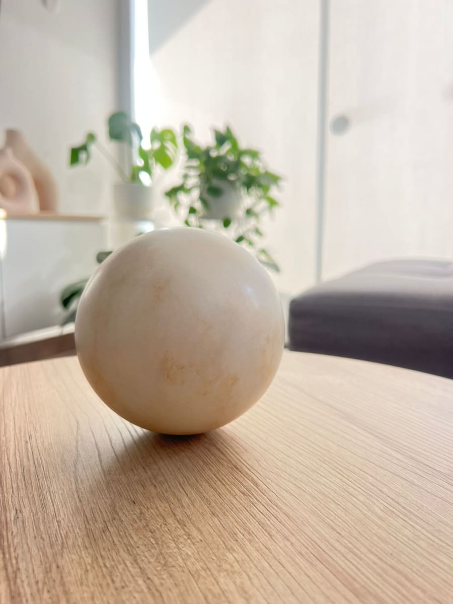 ESFERA DECORATIVA MARMOL PERLADO