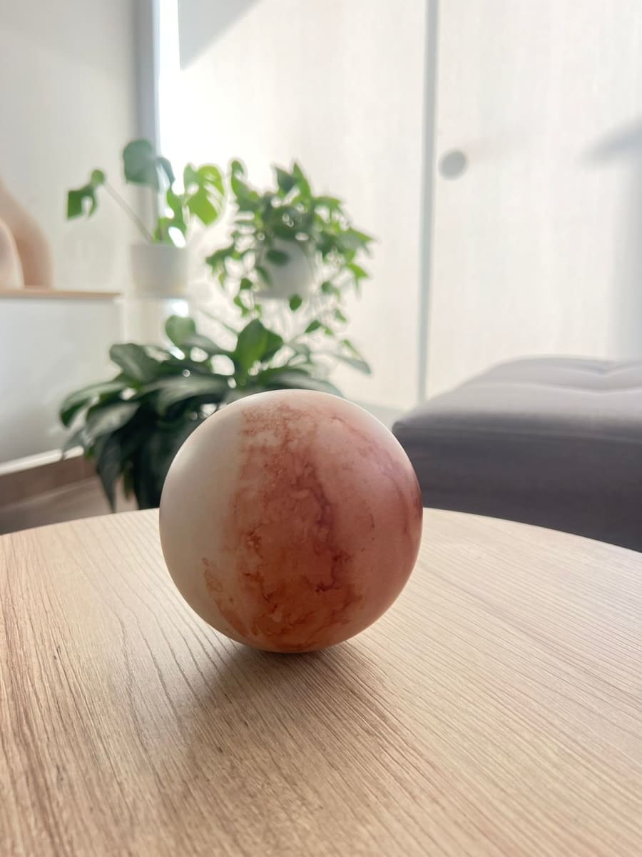 ESFERA DECORATIVA MÁRMOL CÁLIDO1