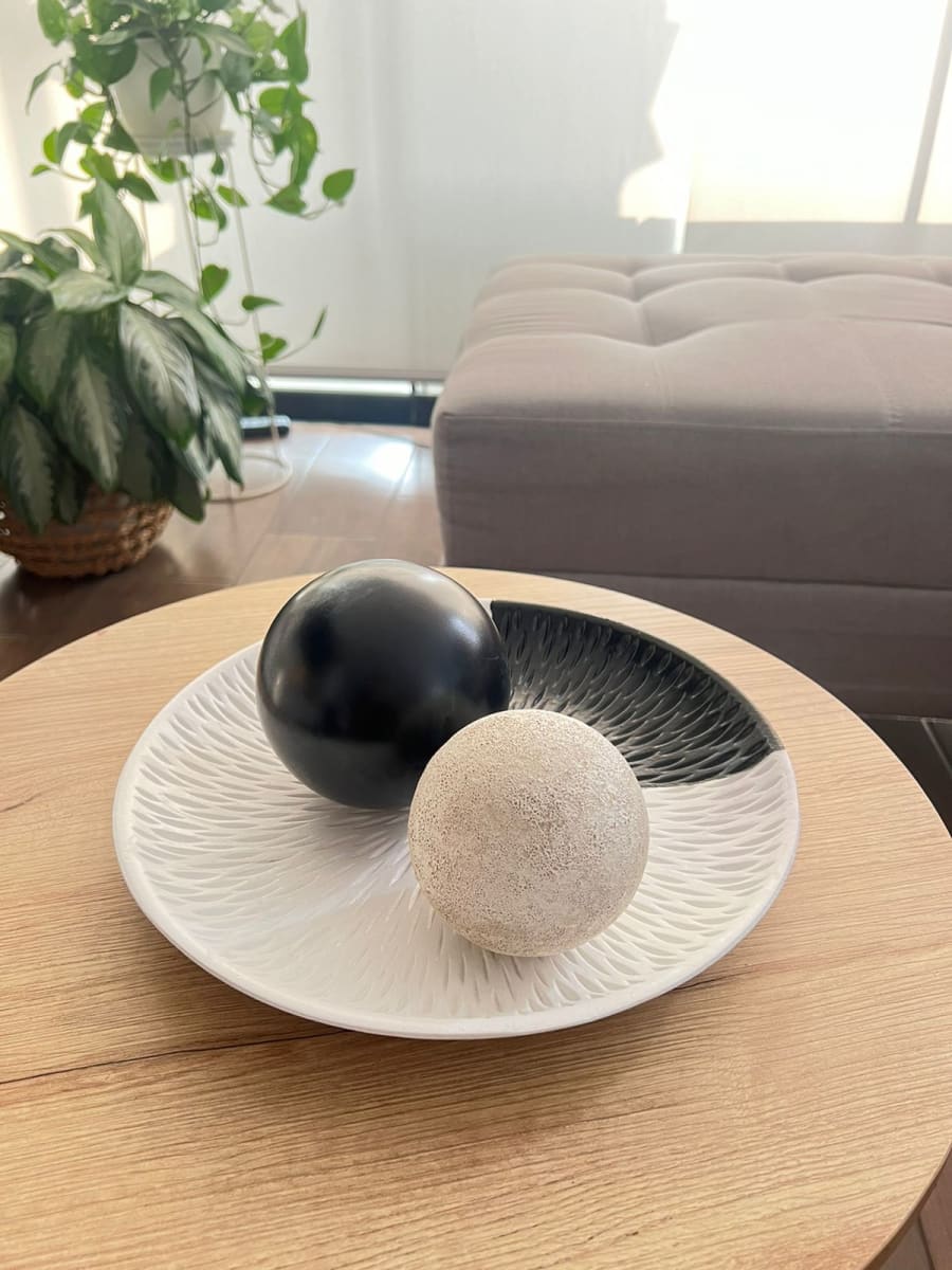 CENTRO DE MESA BOLAS