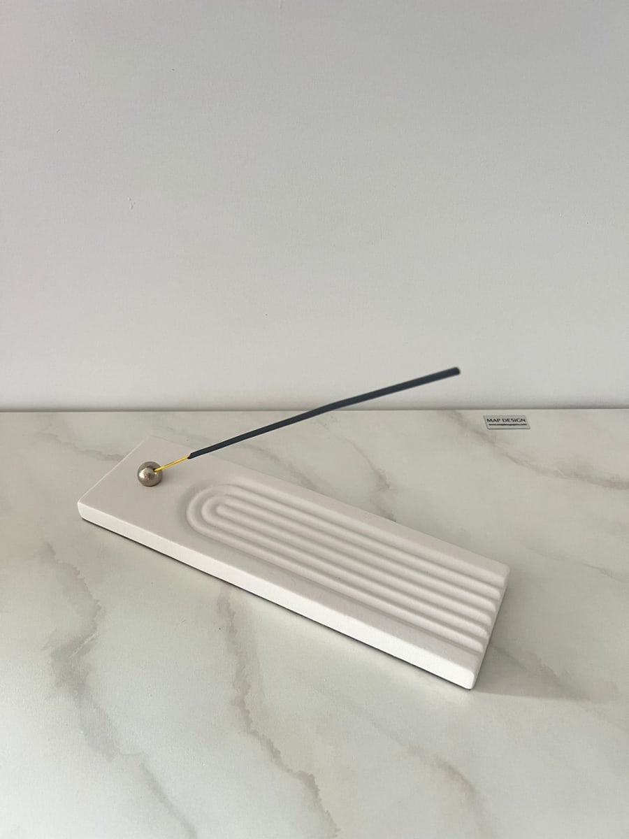 PORTA INCIENSO BOHO OFF WHITE