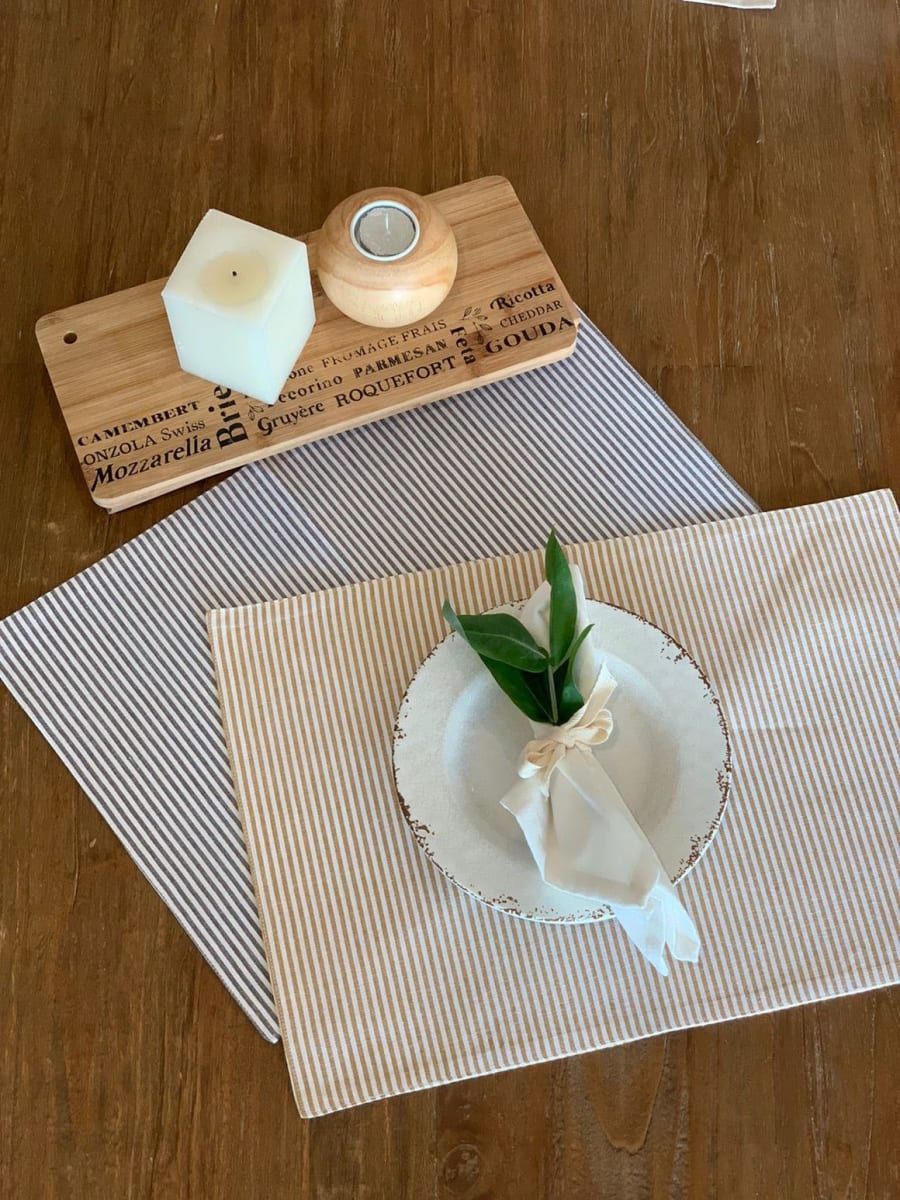 INDIVIDUAL DE TELA RAYE