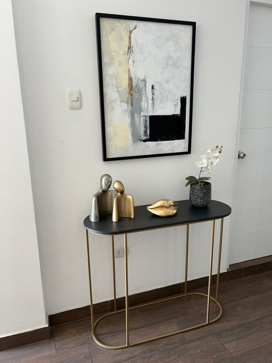 CONSOLA RECIBIDOR OVALADA GRAFITO2