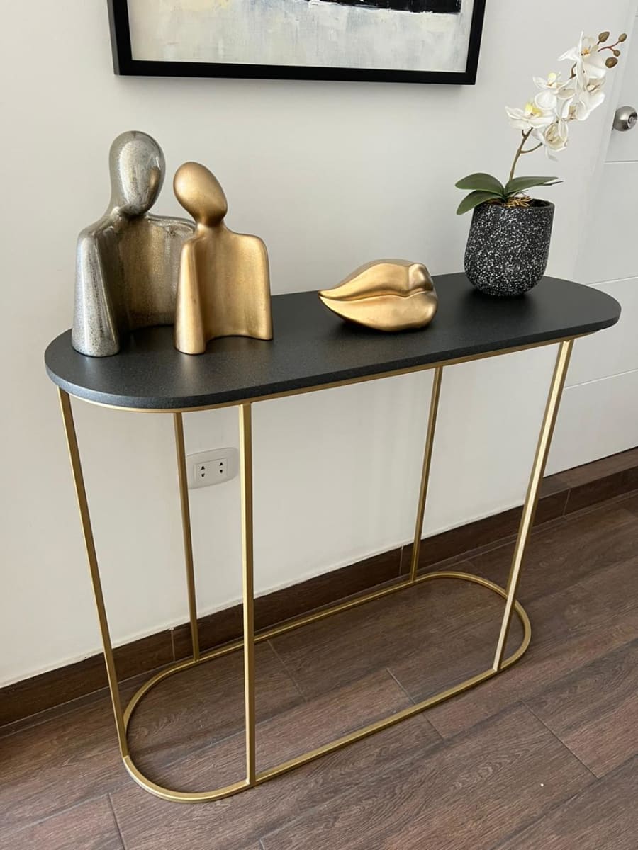 CONSOLA RECIBIDOR OVALADA GRAFITO3