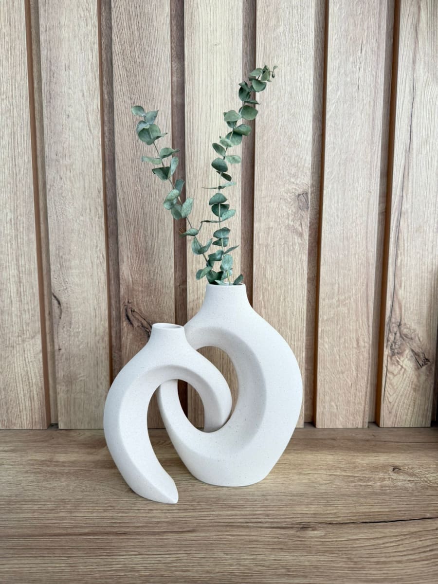 JUEGO DE JARRONES NORDICOS ENLAZADOS