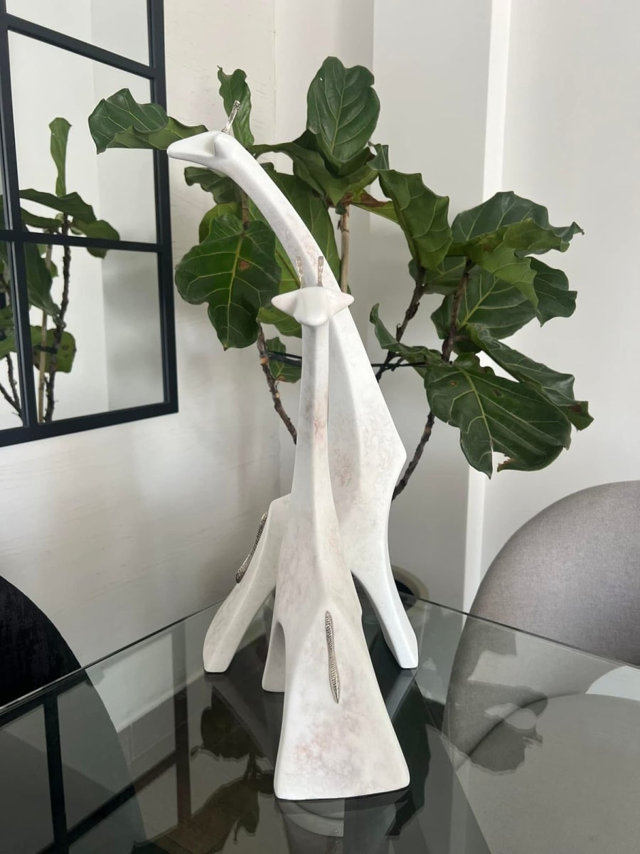 ADORNO JUEGO DE JIRAFAS NATURE DUO