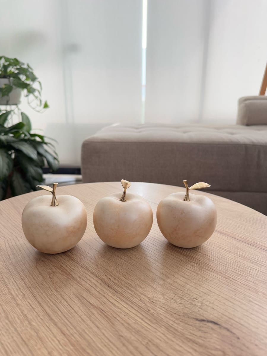 SET DE 3 MANZANAS DECORATIVAS