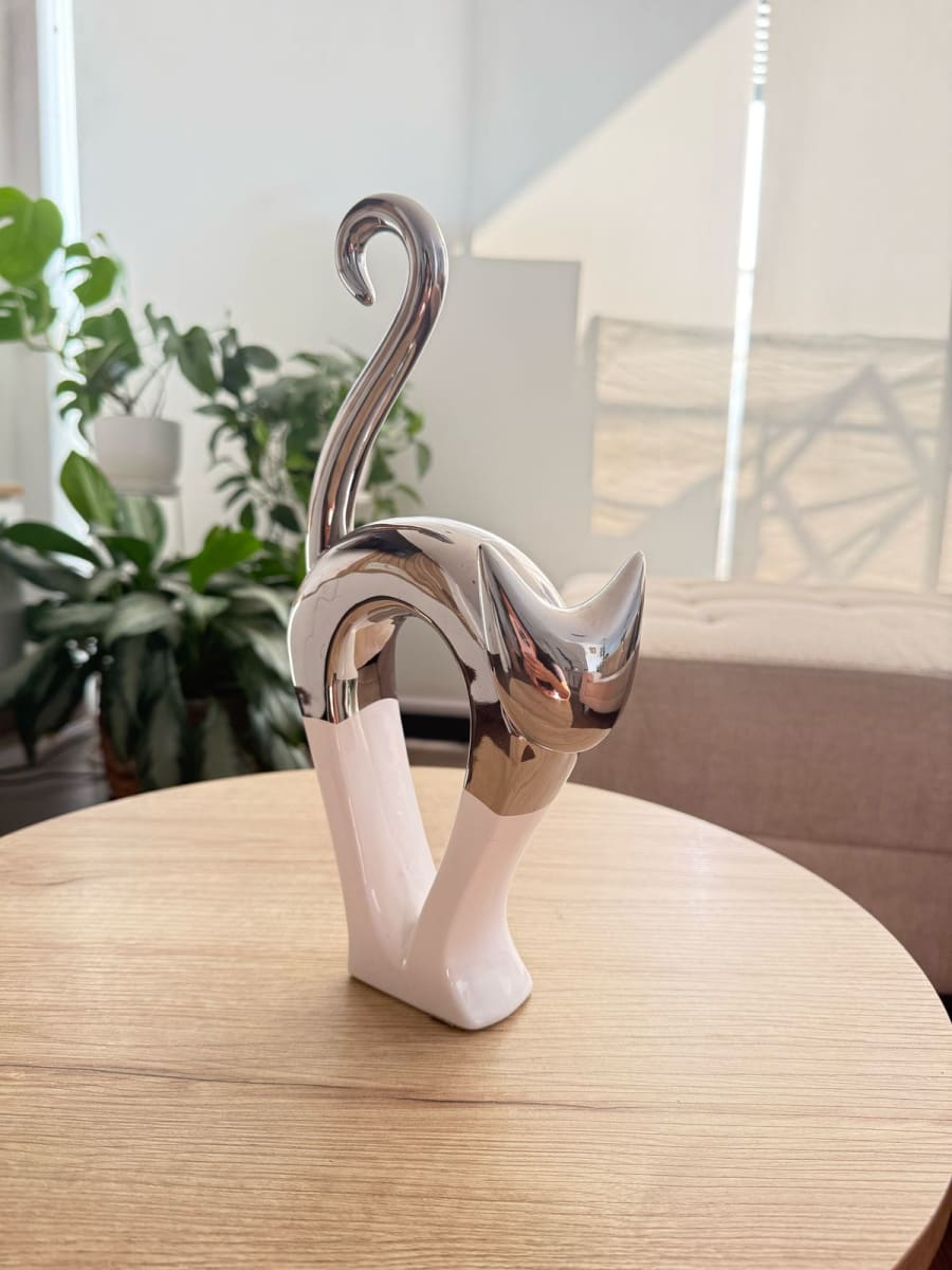 ADORNO GATO CROMO DECOR2