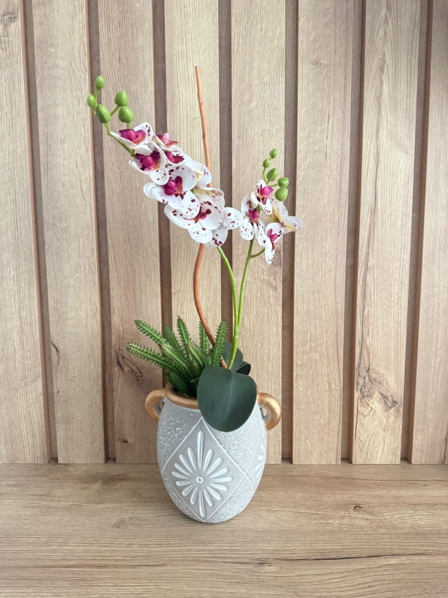ARREGLO FLORAL ORQUIDEAS BOHO CHIC